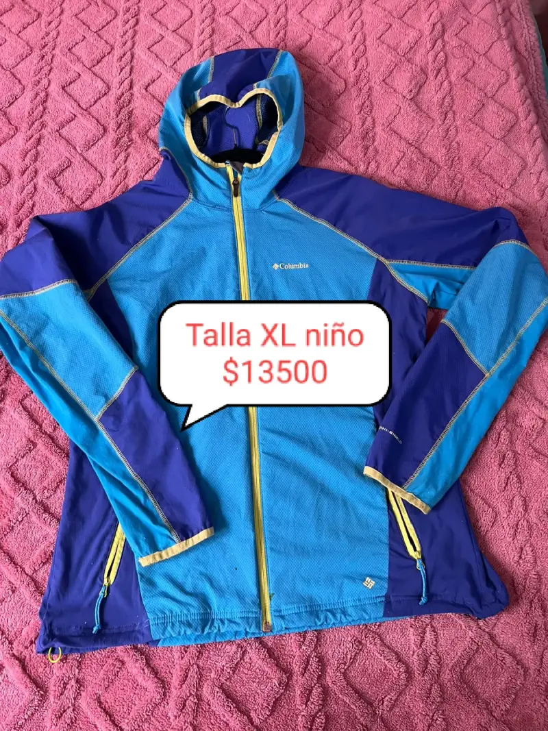 Chaqueta Columbia azul para niño talla XL