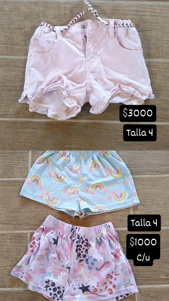 Pack de calzas y shorts para niña talla 3 - 3