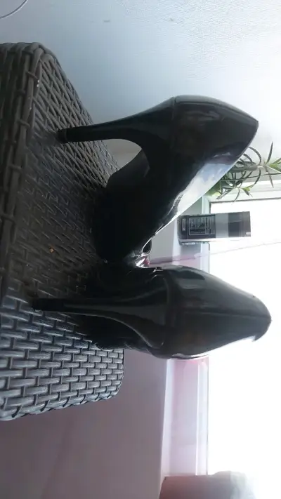 Zapatos de tacón negro Marquis elegantes - miniatura 4