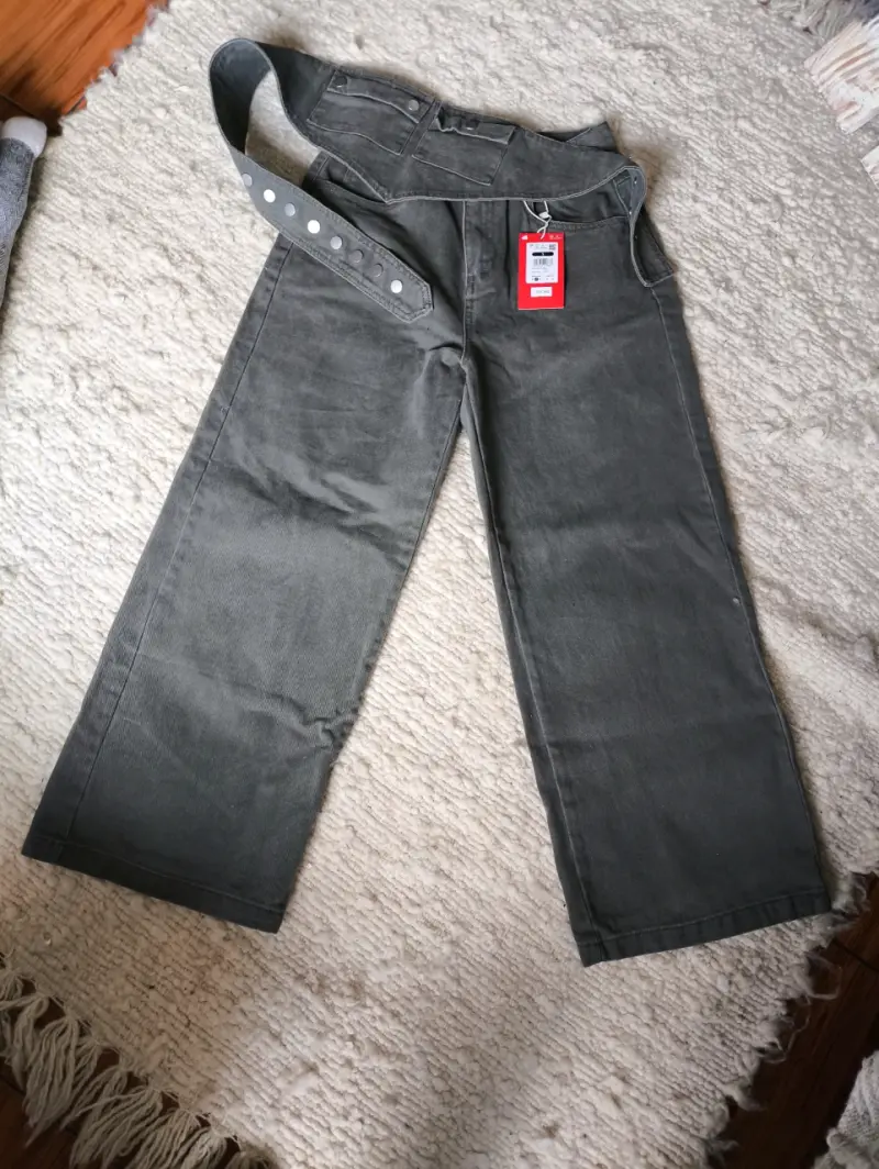 Pantalones anchos grises Americanino - 1
