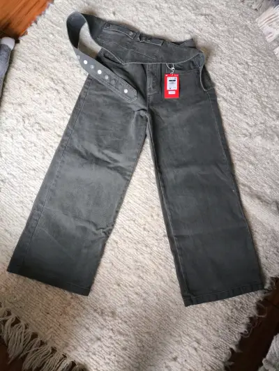 Pantalones anchos grises Americanino - miniatura 1