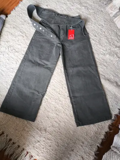 Pantalones anchos grises Americanino - miniatura 2