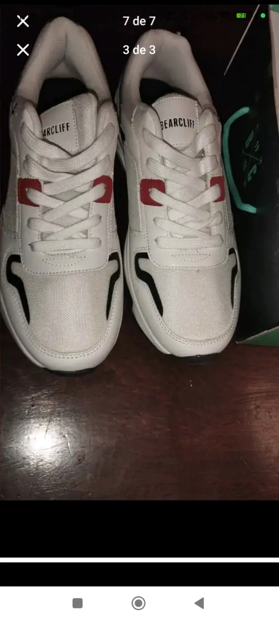 Zapatillas Bearcliff blancas con detalles rojos - 1