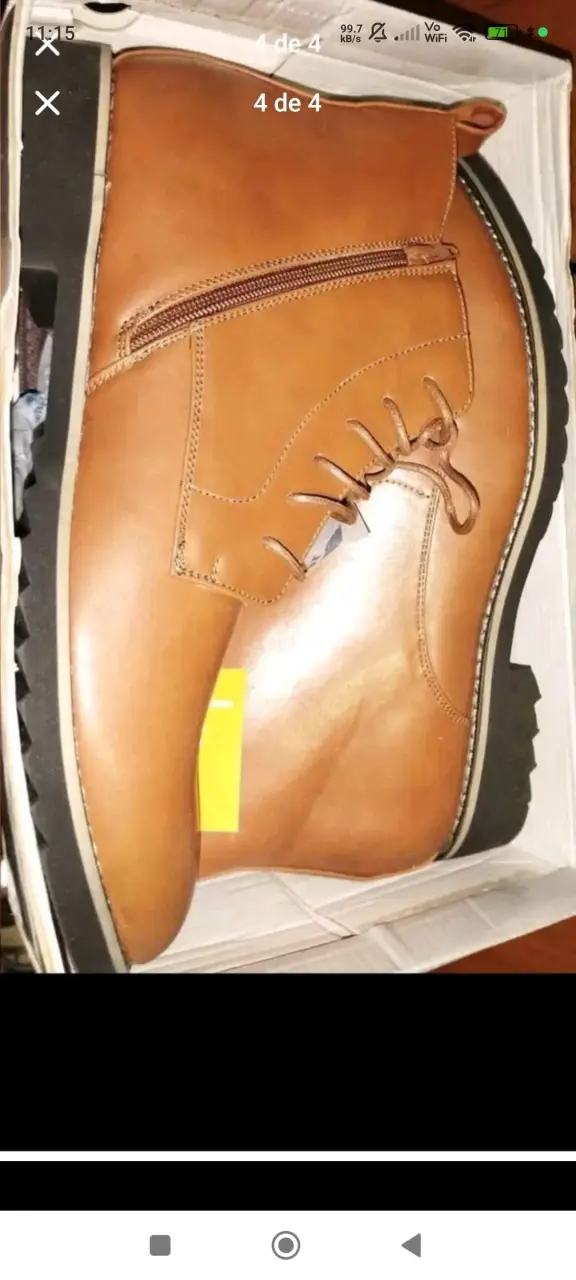 Botas de cuero marrón con cierre lateral - 3