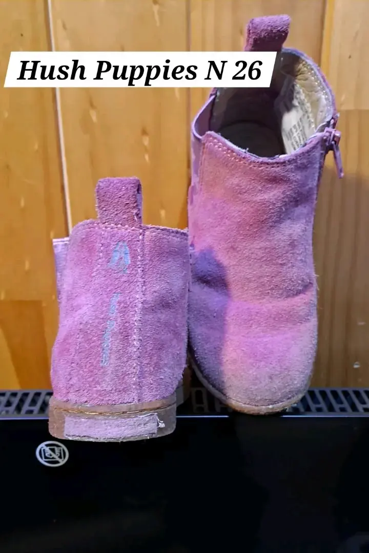 Botines Hush Puppies rosados talla 26 - 1