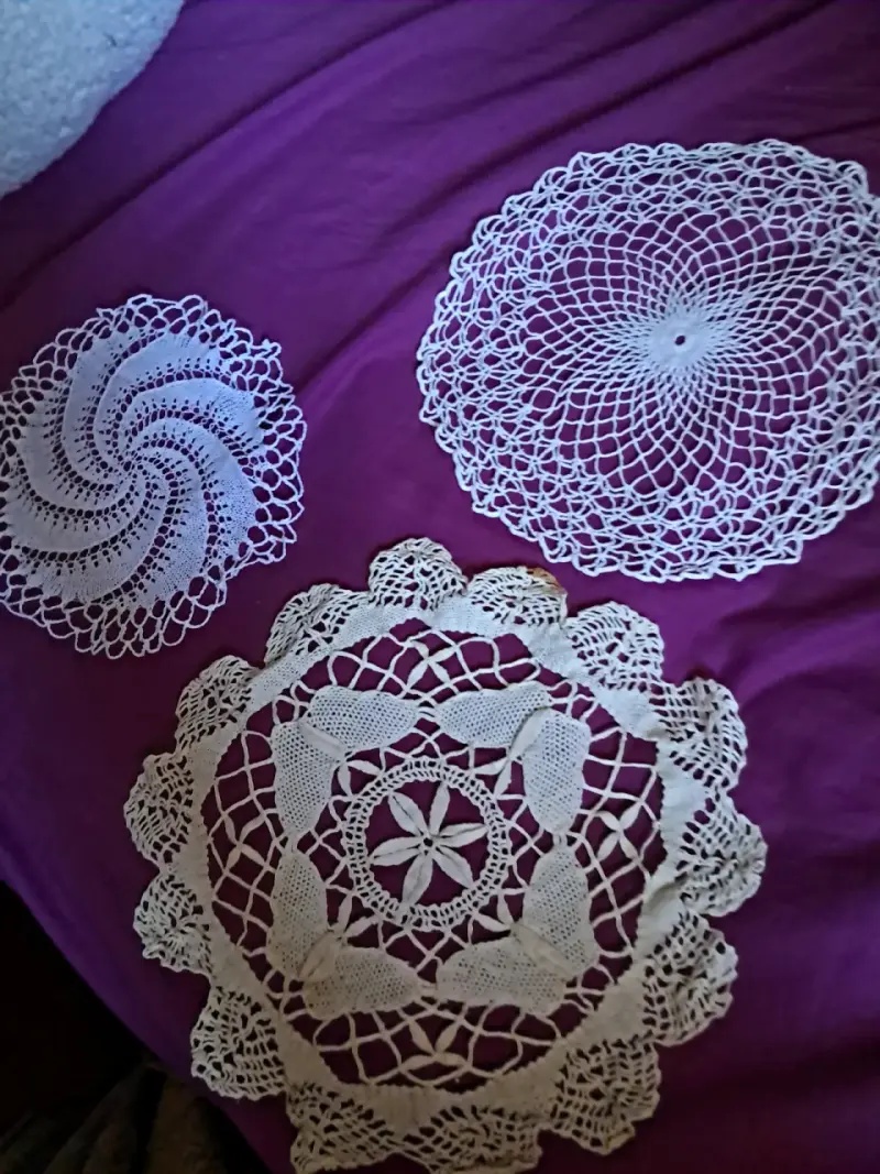 Set de tapetes tejidos a crochet - 2