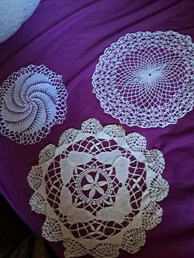 Set de tapetes tejidos a crochet - miniatura 2