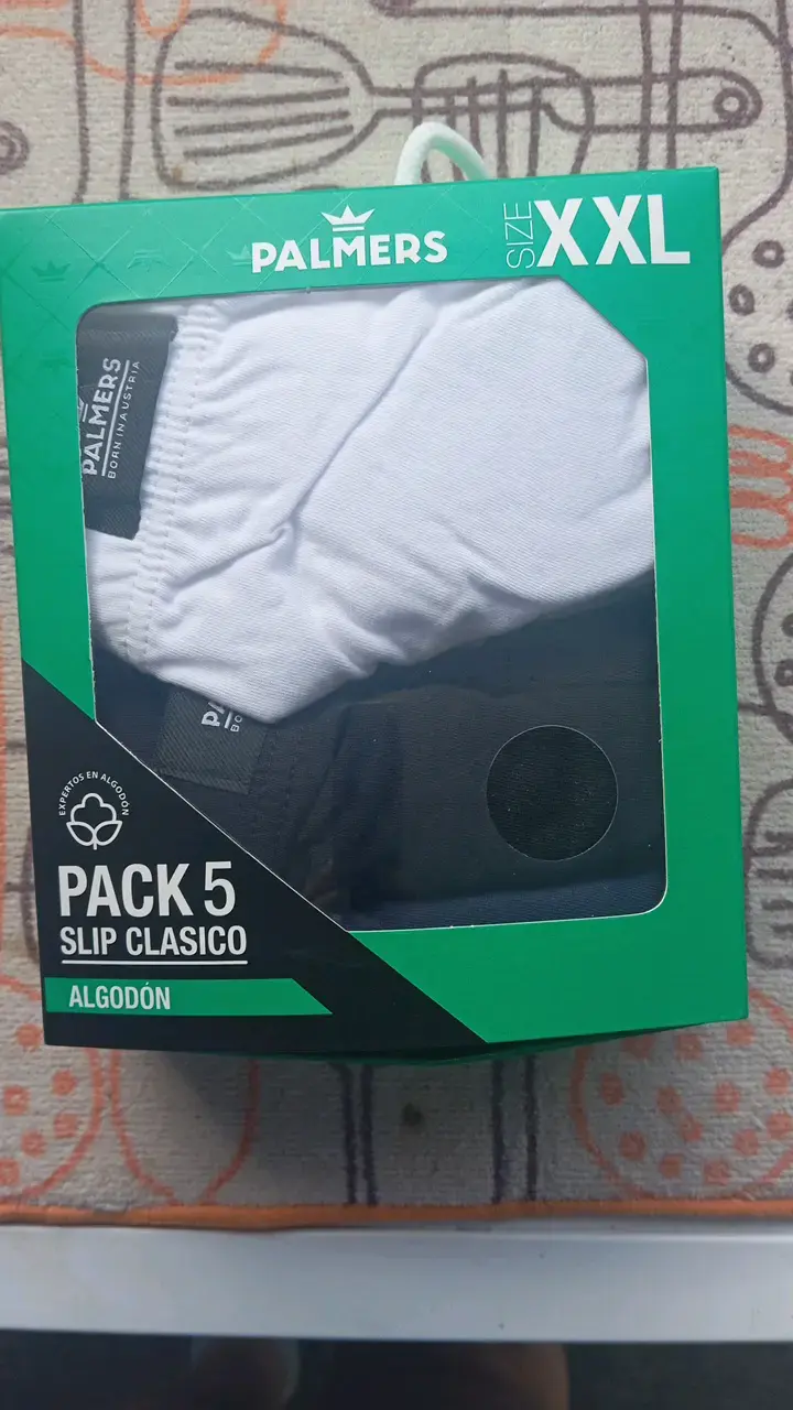 Pack 5 slips clásicos Palmers algodón XXL - 1
