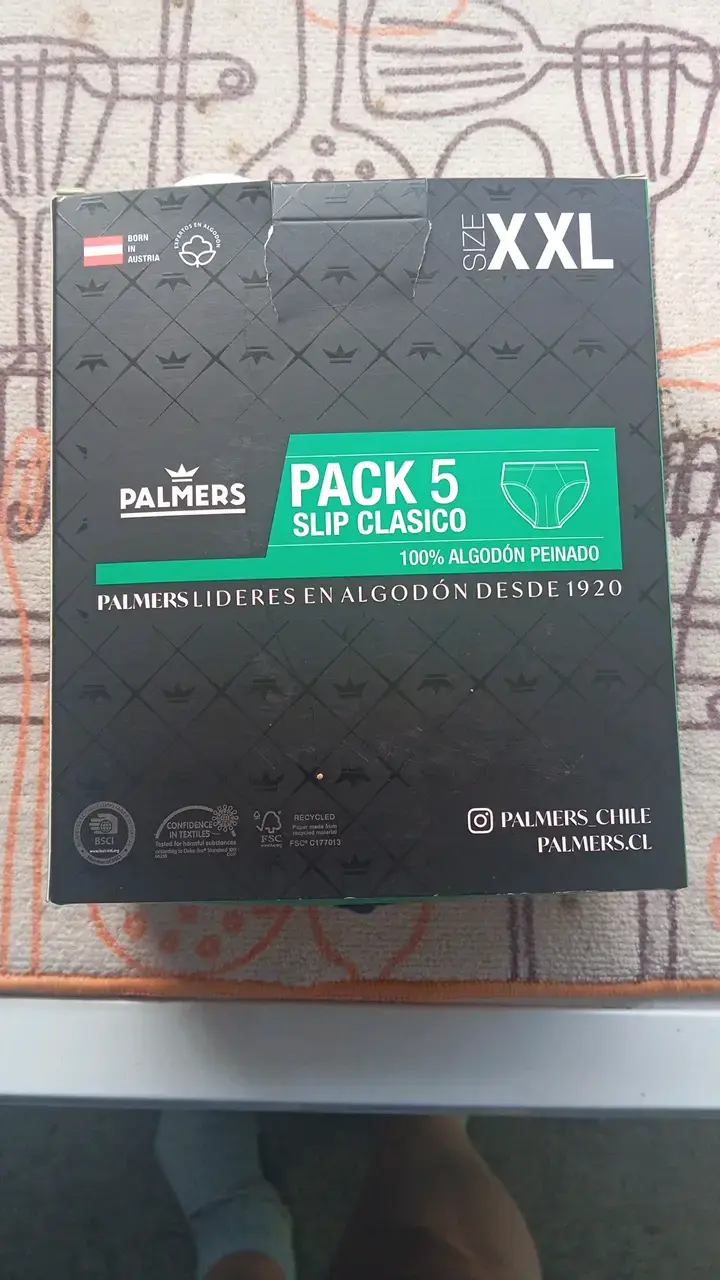 Pack 5 slips clásicos Palmers algodón XXL - 2
