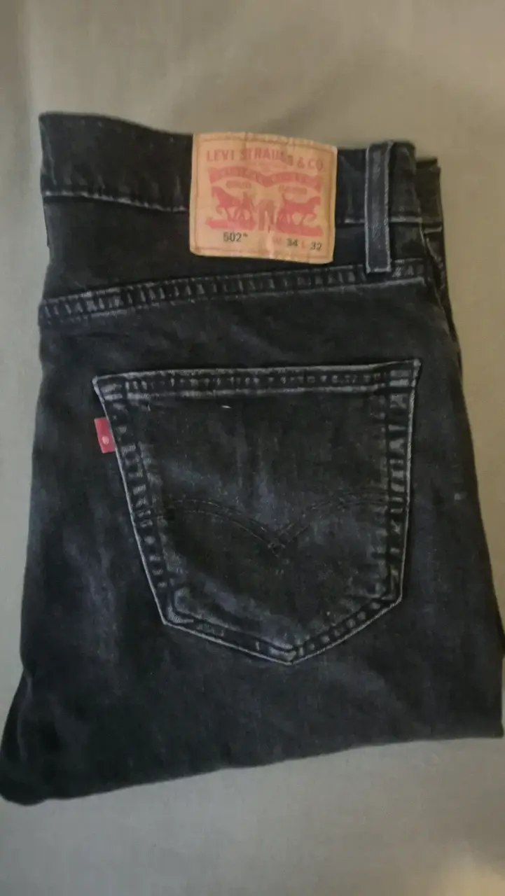 Jeans Levi's 502 hombre negros talla 34