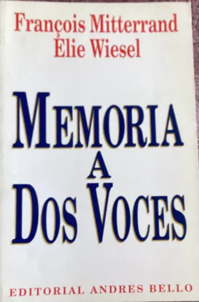 Libro 'Memoria a Dos Voces' de Mitterrand y Wiesel - miniatura 1