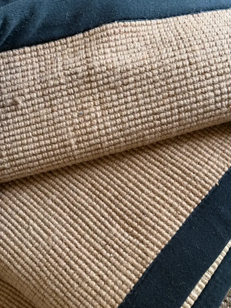 Alfombra de yute beige marca bazahrs 200x290 - 2
