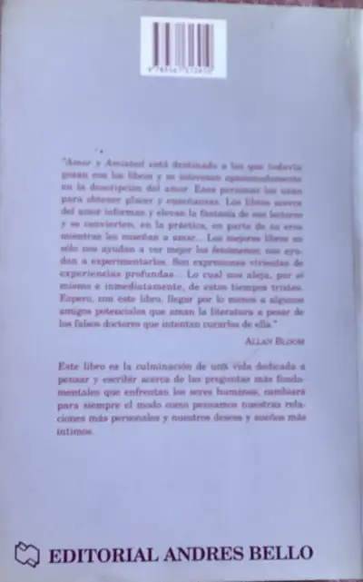 Libro 'Amor y Amistad' de Allan Bloom - miniatura 2