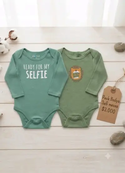 Pack de bodys para bebé 3 a 6 meses - miniatura 1