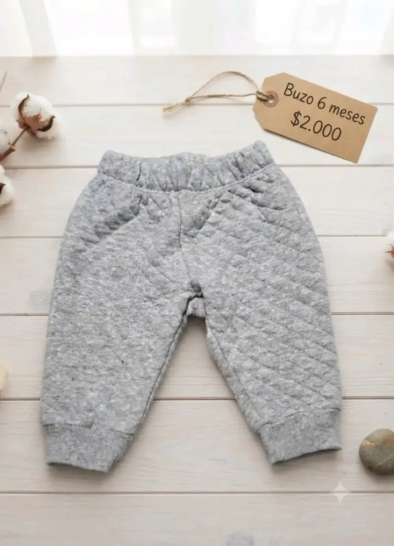 Buzo gris para bebé 6 meses