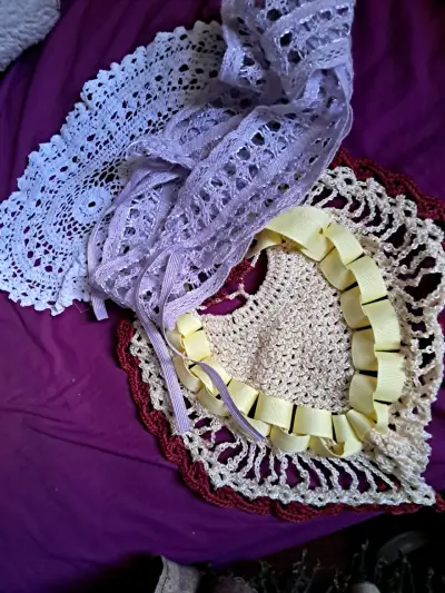 Set de manteles tejidos a crochet - miniatura 1