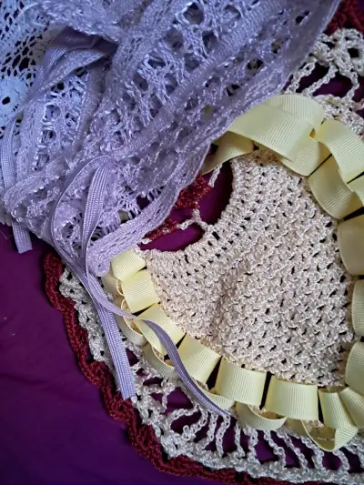 Set de manteles tejidos a crochet - miniatura 2