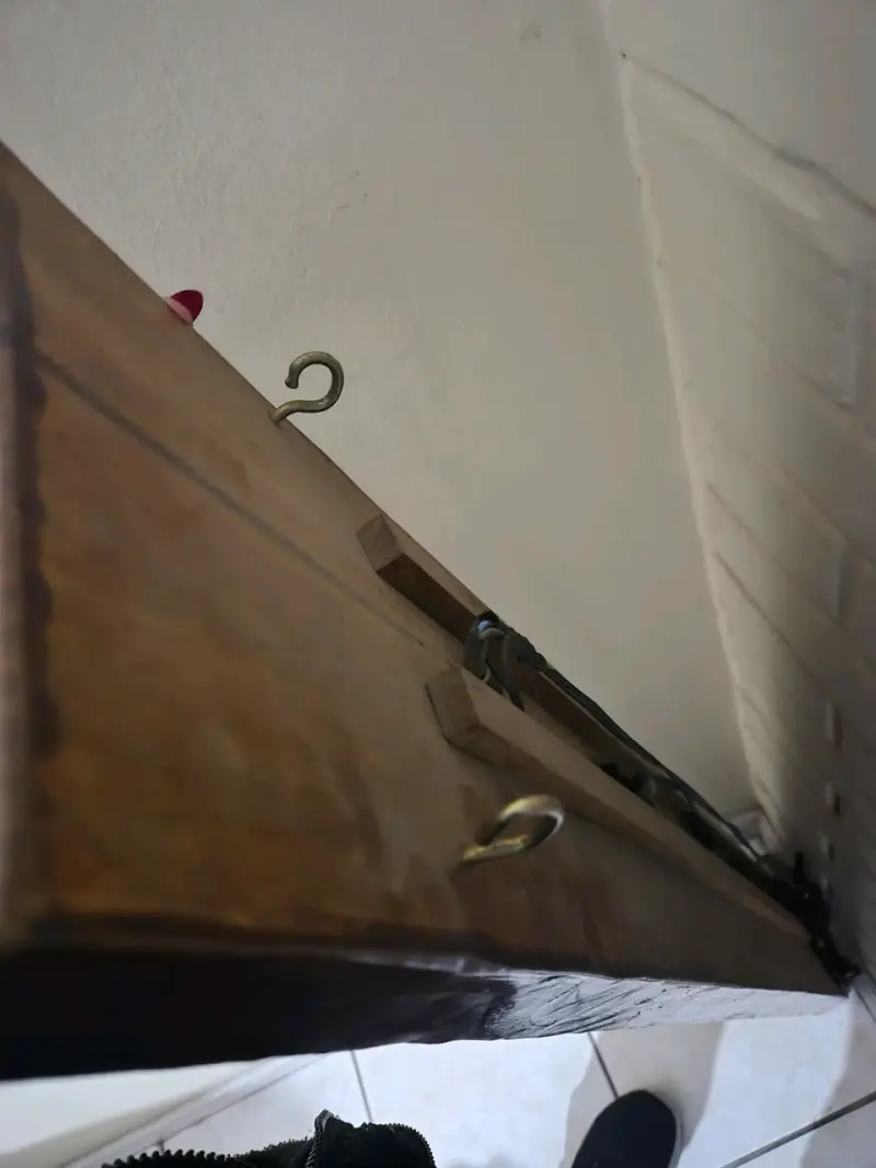 Lámpara de pared rústica de madera - 5