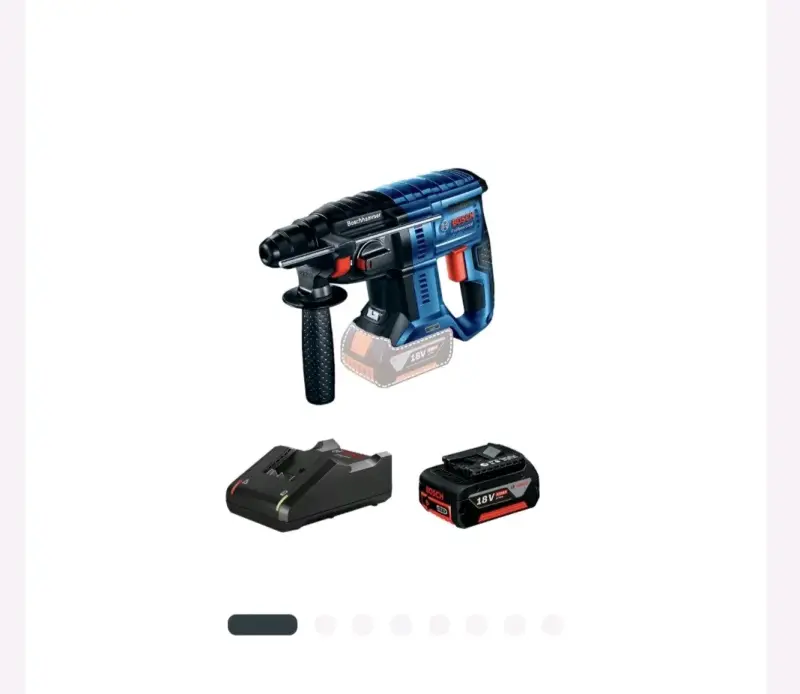 Martillo perforador Bosch a batería 18V
