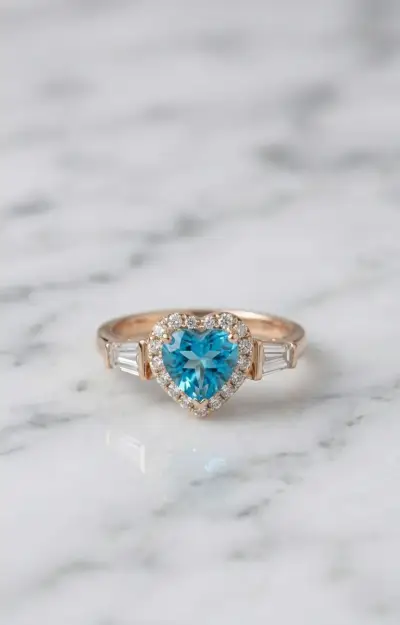 Anillo de Compromiso Amour Azur - miniatura 1