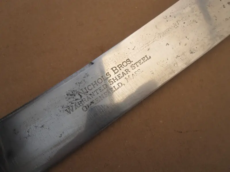 Cuchillo Nichols Bross Año 1890-1900 Made Usa - 3
