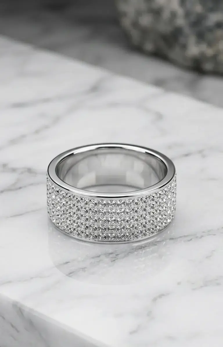 Anillo de Banda Ancha Pavé Splendor - 1