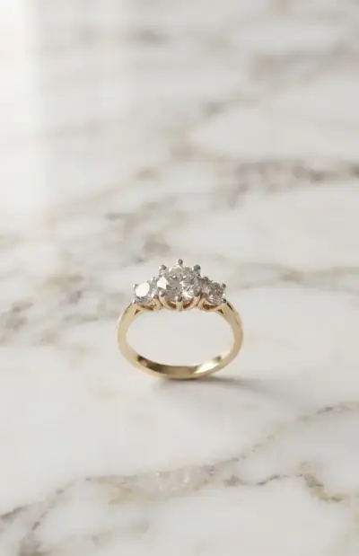 Anillo de Compromiso Tricillo Classic Round - miniatura 1