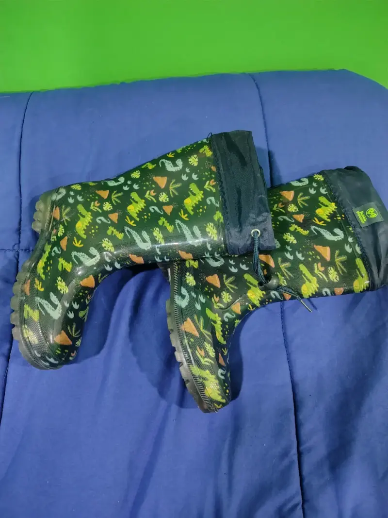 Botas de lluvia infantiles con diseño de dinosaurios - 1