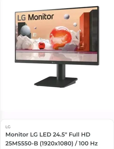 Monitor LG LED 24.5'' Full HD 25MS550-B - miniatura 1