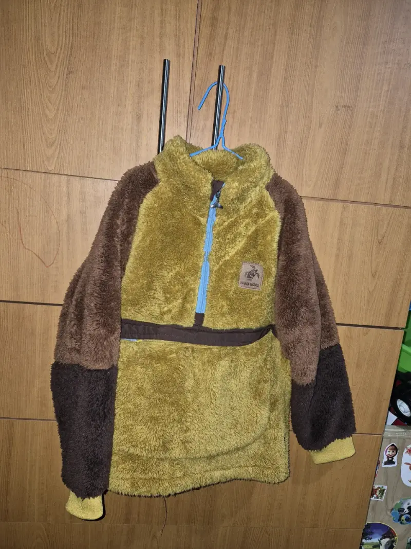 Polar de lana sintética bicolor para invierno