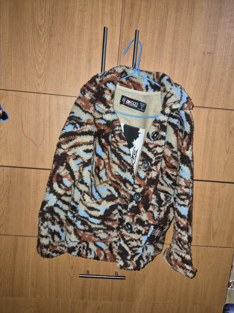 Cárdigan de lana estampado animal