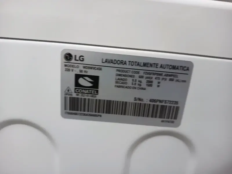 Lavadora secadora LG ThinQ 9/5kg blanca - 3