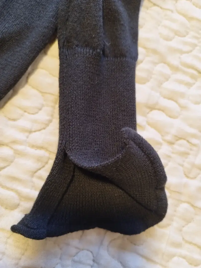 Suéter cuello alto negro Zara Knit - 5