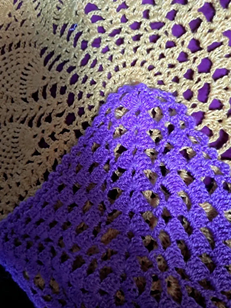 Set de tapetes tejidos a crochet coloridos - 3