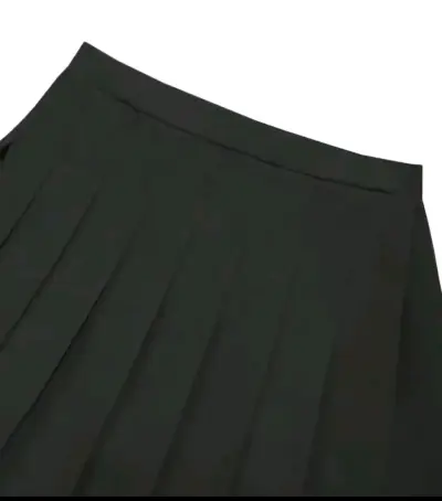 Falda corta plisada negra elegante - miniatura 3