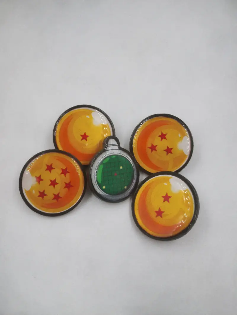 Set de pines Dragon Ball con diseño de esferas - 1