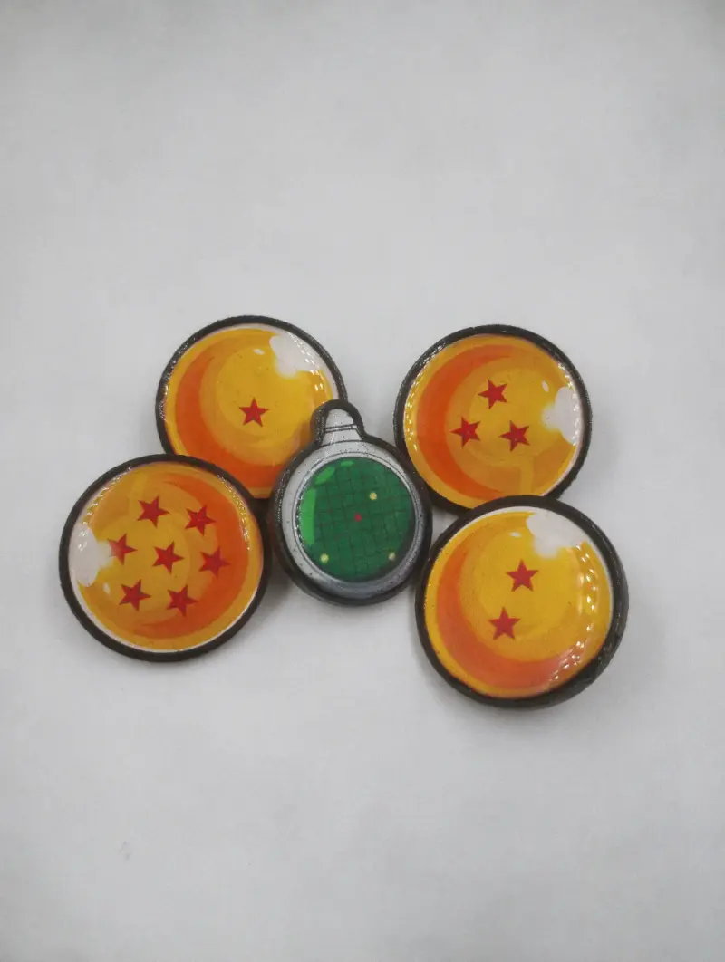 Set de pines Dragon Ball con diseño de esferas - 3