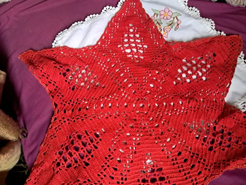 MANÞELIÞ9STEJIDA a crochet roja - 1