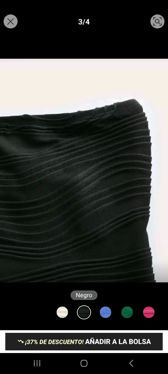 Corset negro sin tirantes elegante - 3