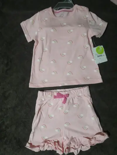 Pijama bebé rosa 24 meses - miniatura 2