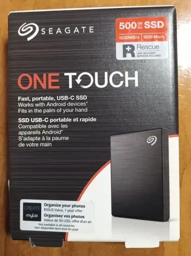Disco SSD Seagate One Touch 500GB USB-C (Nuevo)