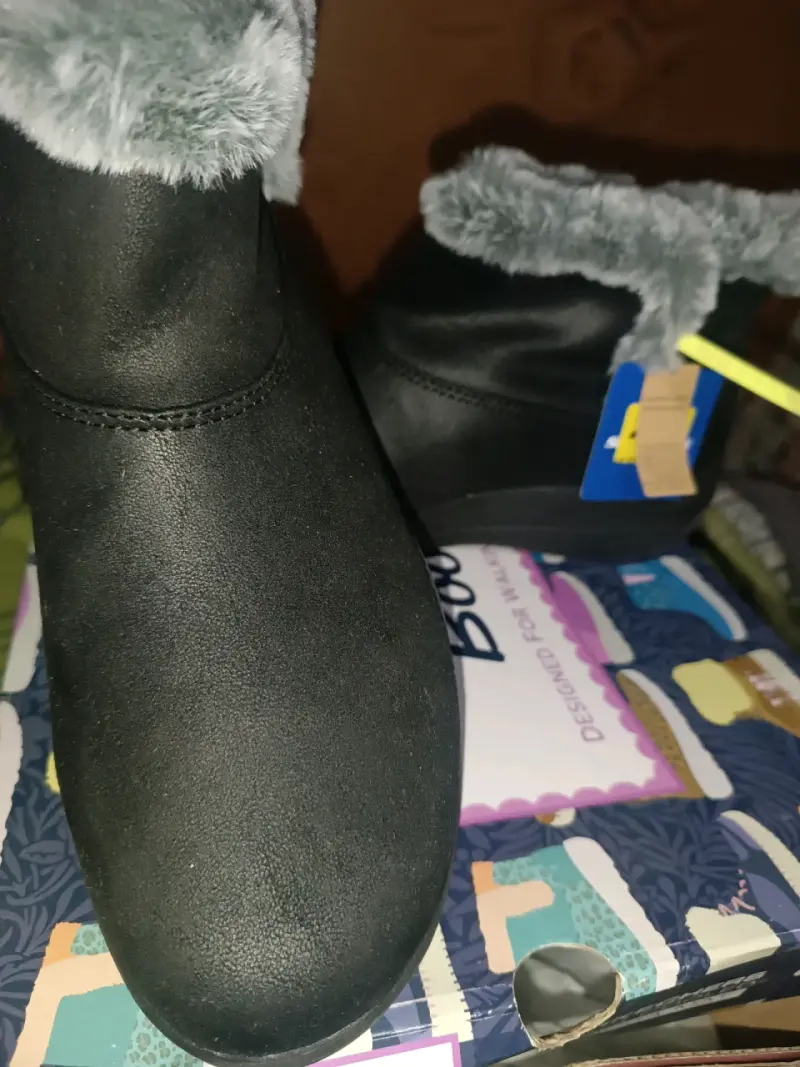 Botines negros con forro de peluche - 2