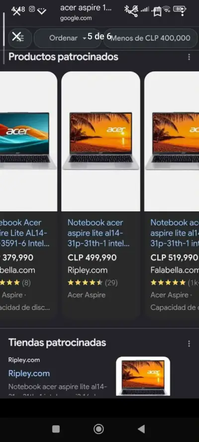 Laptop Acer en buen estado - miniatura 4
