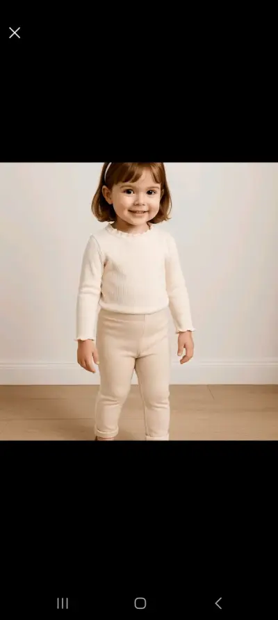 Conjunto de ropa infantil beige - miniatura 1