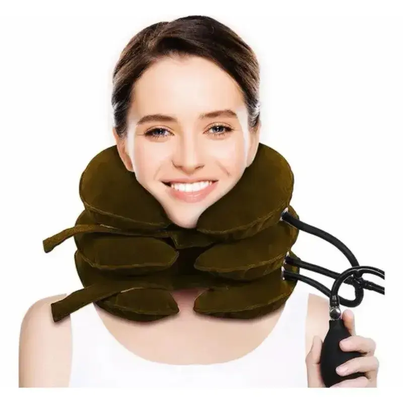 Collarín cervical inflable para alivio de dolor - 3