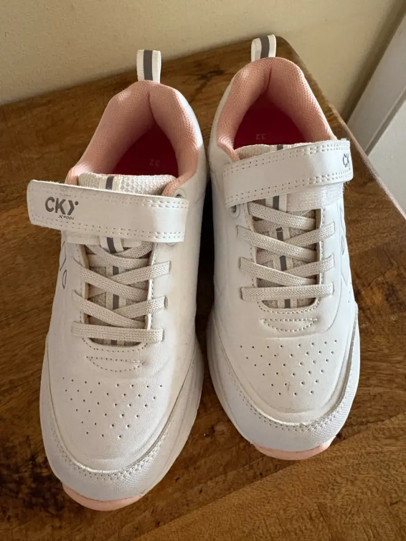 Zapatillas 32 CKY blancas niños - 1