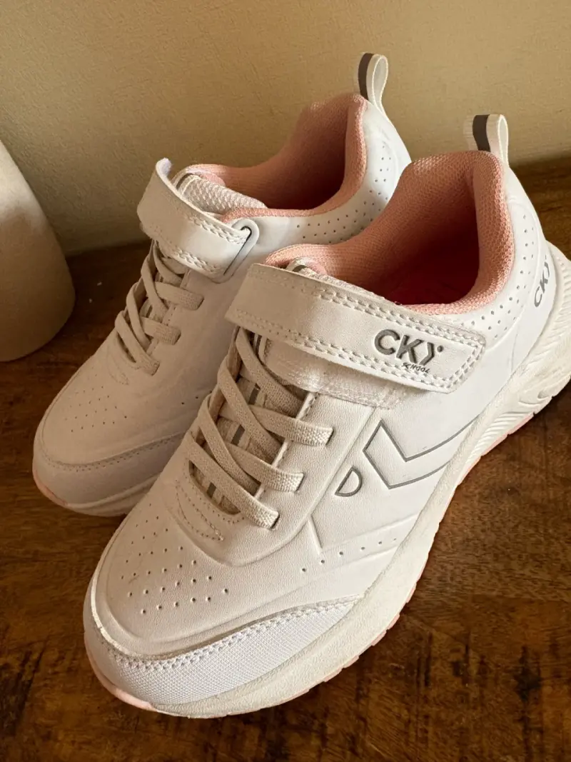 Zapatillas 32 CKY blancas niños - 2