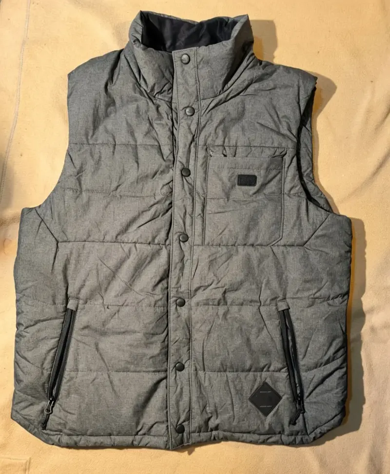 Chaleco acolchado gris para hombre, north face - 1