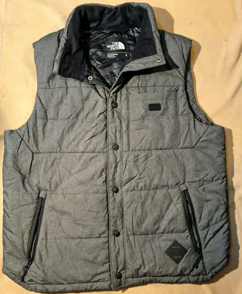 Chaleco acolchado gris para hombre, north face - 2