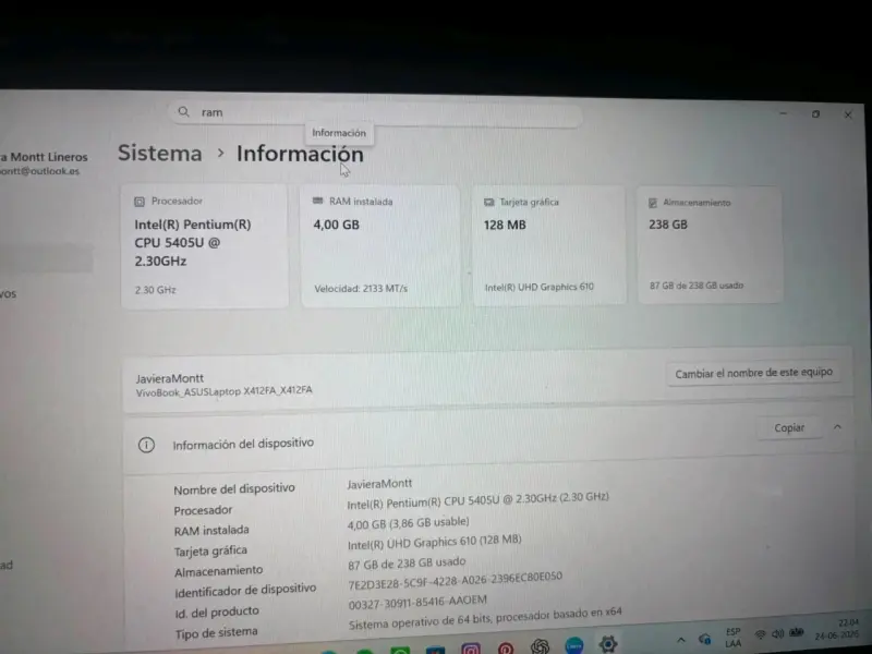 Notebook ASUS VivoBook Slim - 3